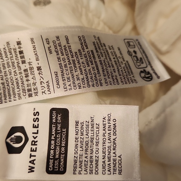 Levi's Premium Quality Clothing Women's Off-White 501 Denim Jeans Size 28/32 - Picture 17 of 17